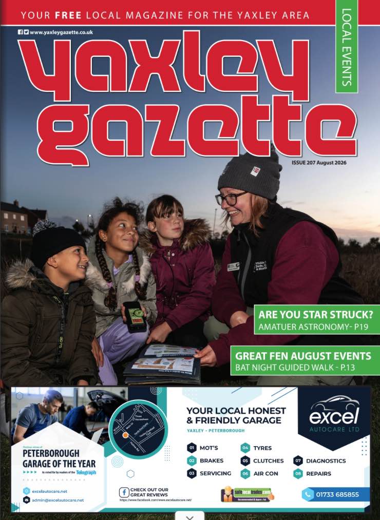 Yaxley Gazette August 2026 cover