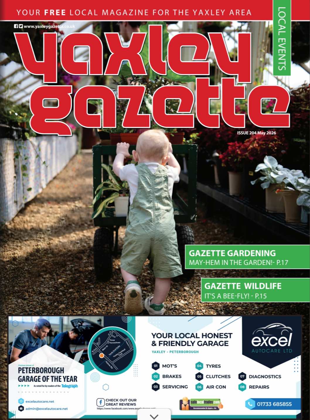 Yaxley Gazette May 2026 cover