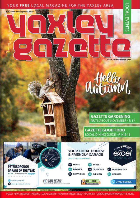 Yaxley Gazette November 2025 cover